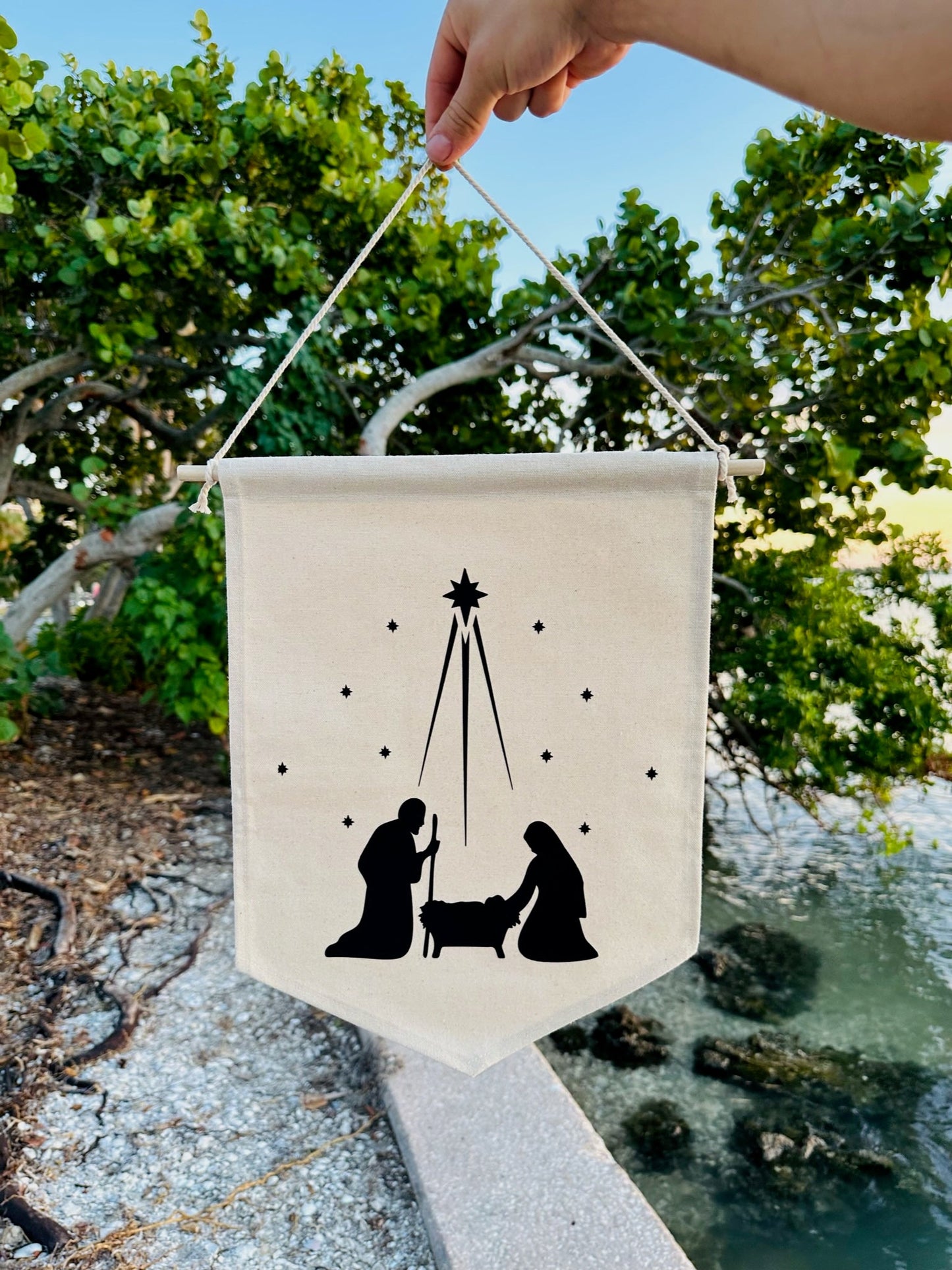 Nativity Scene Banner