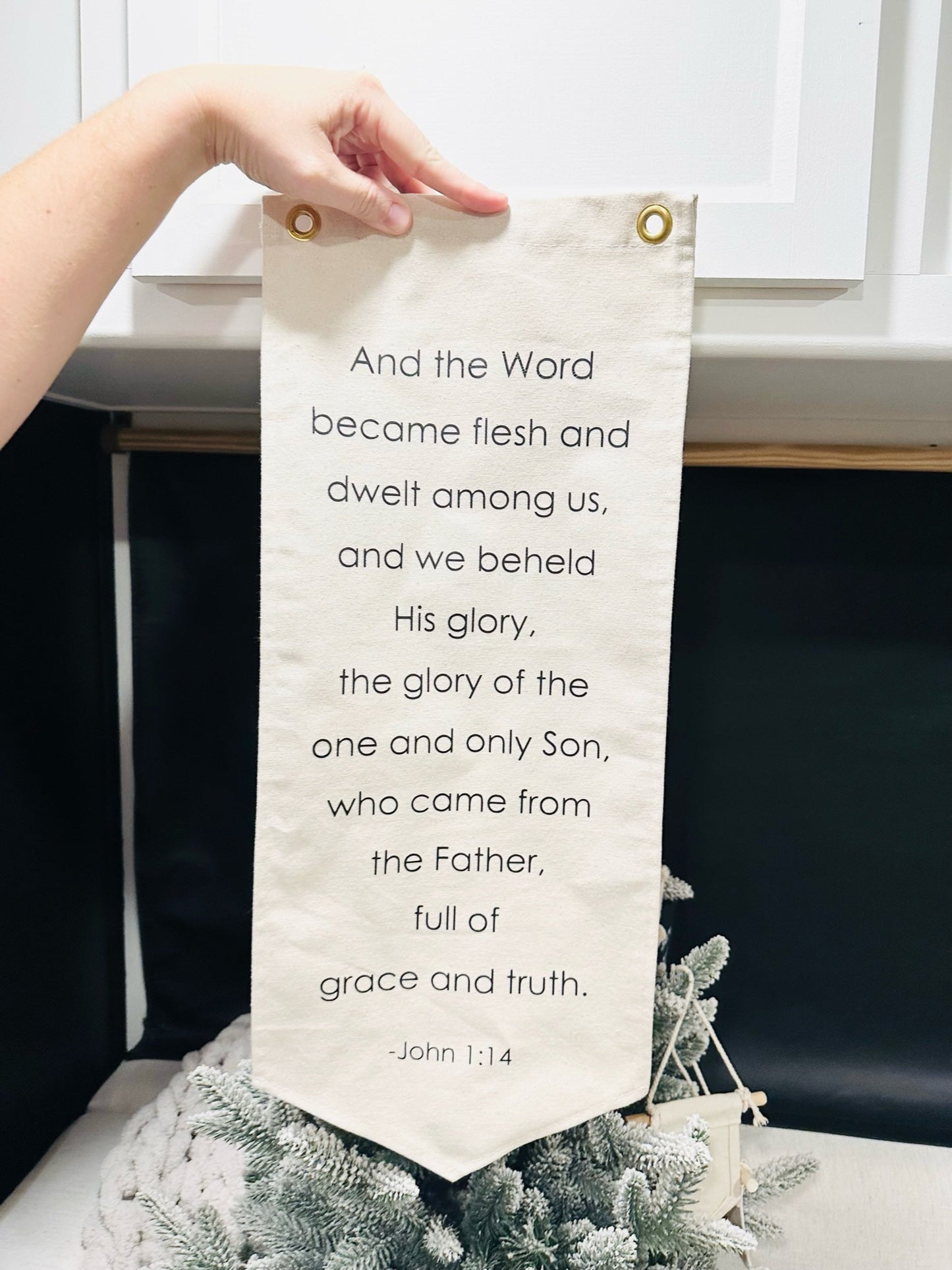 John 1:14 Canvas Banner