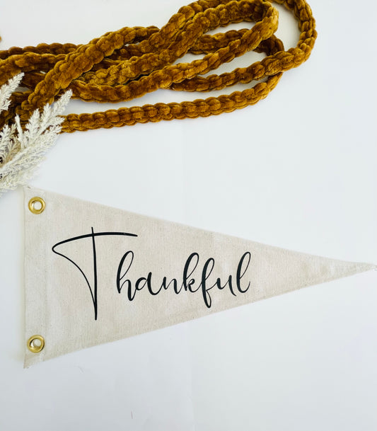 Thankful, Grateful, Blessed Pennant
