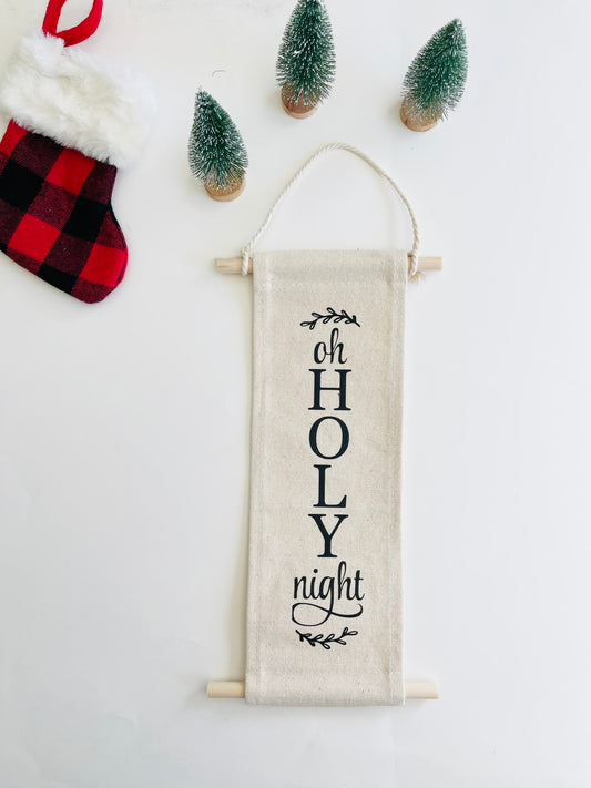 O Holy Night Canvas Scroll