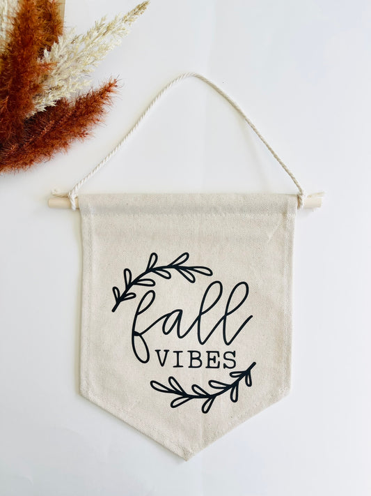 Fall Vibes Canvas Banner