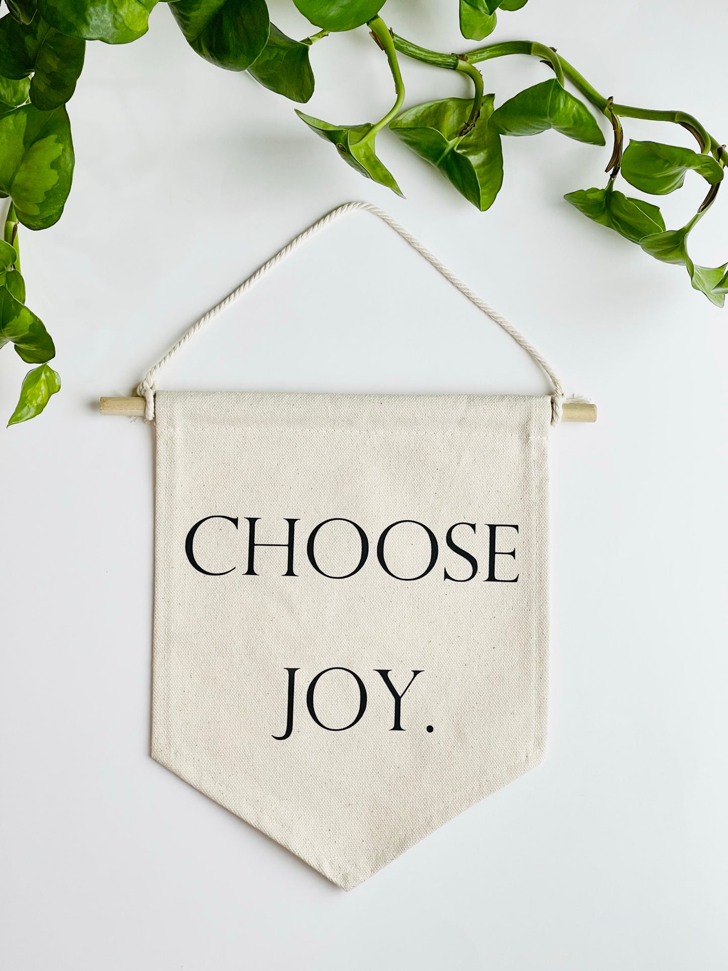 Choose Joy Canvas Banner