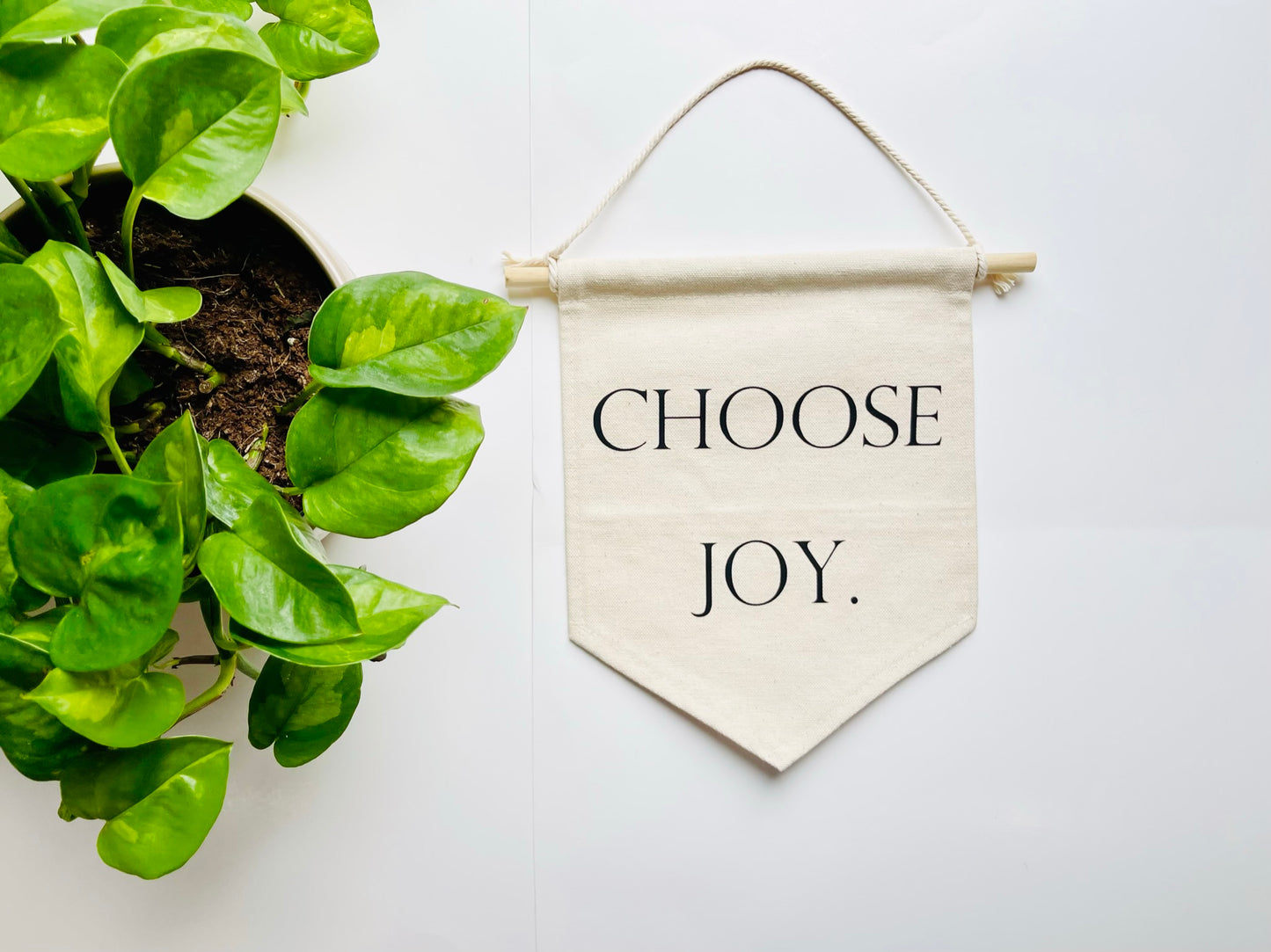 Choose Joy Canvas Banner